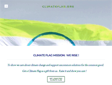 Tablet Screenshot of climateflag.org